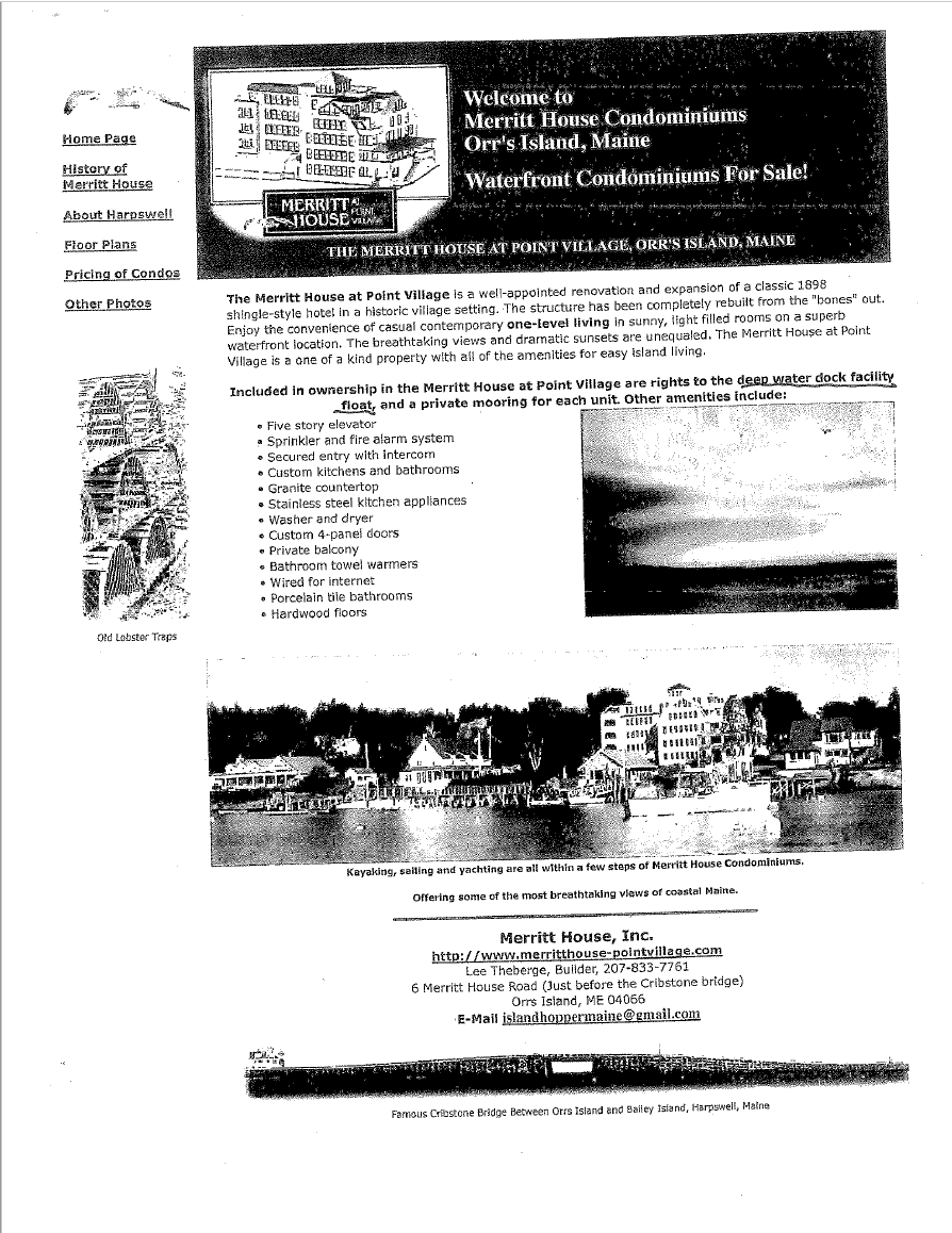 Advertisment for Condo